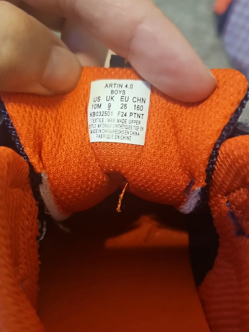 Stride Rite Navy and Orange Kids' Sneakers